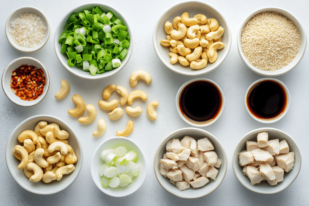 Crock Pot Cashew Chicken Ingredients