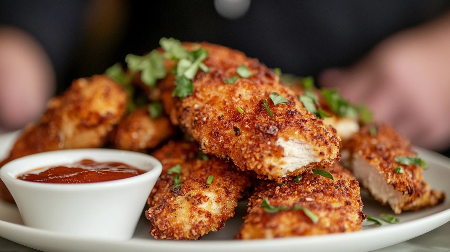 Crack Chicken Tenders on a plate